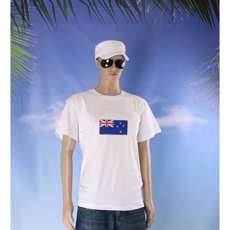 T-shirts met vlag Nieuw Zeeland