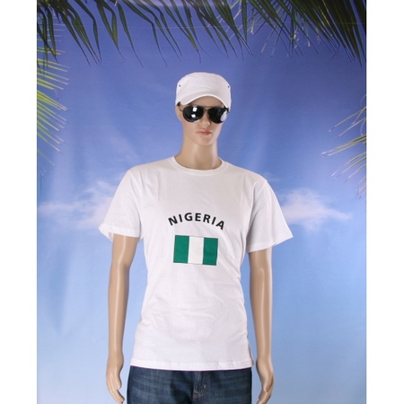 T-shirts met vlag Nigeria
