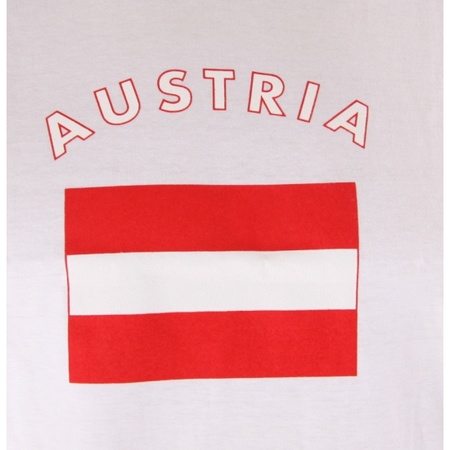 T-shirts met vlag Oostenrijk