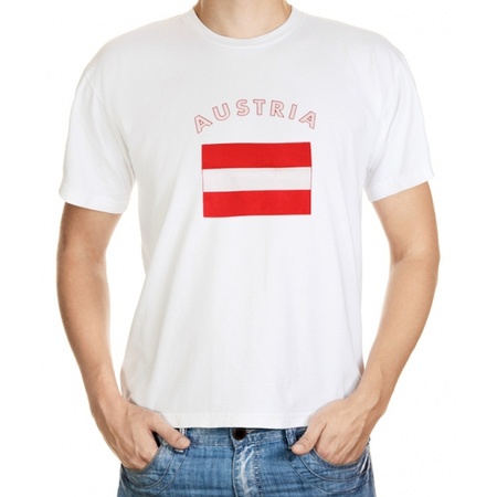 T-shirts met vlag Oostenrijk