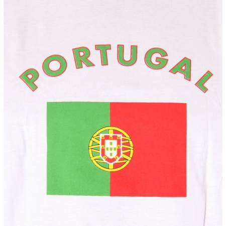 T-shirts met vlag Portugal print