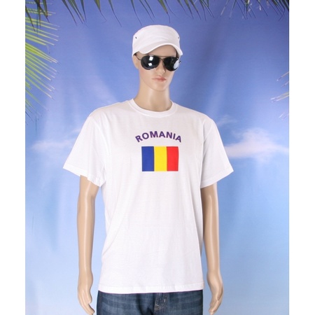 T-shirts met vlag Roemenie
