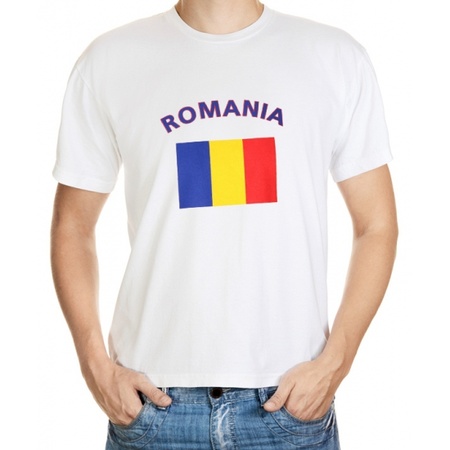 T-shirts met vlag Roemenie