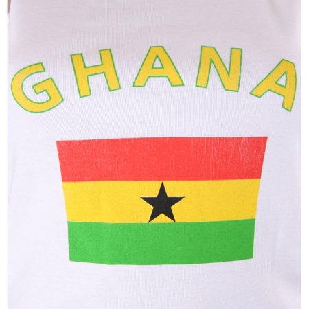 Mouwloos shirt met vlag Ghana print voor dames