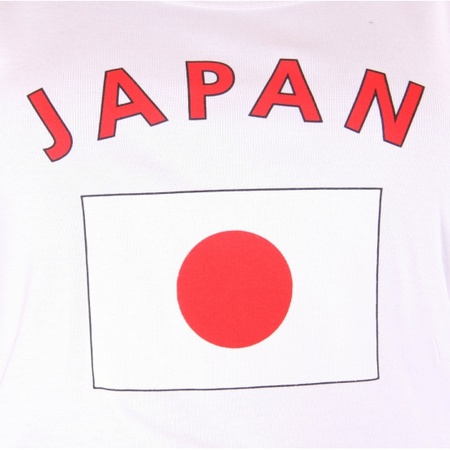 Mouwloos shirt met vlag Japan print voor dames