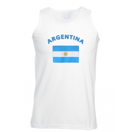 Tanktop met vlag Argentinie print