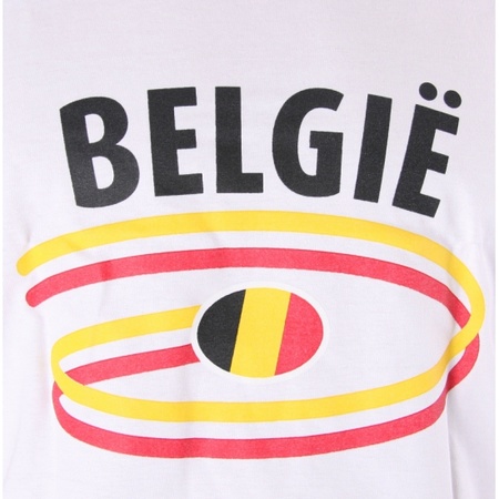Top met vlaggen thema Belgie heren