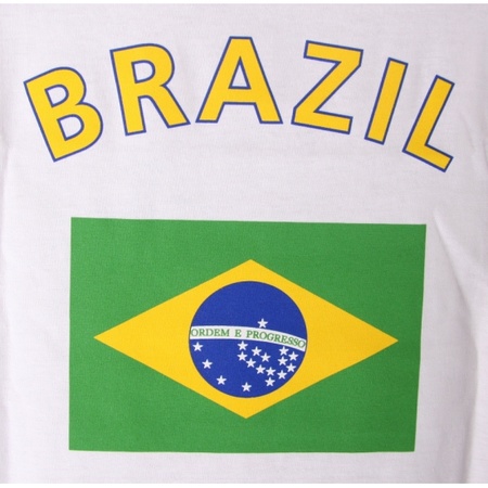 Tanktop met vlag Brazilie print