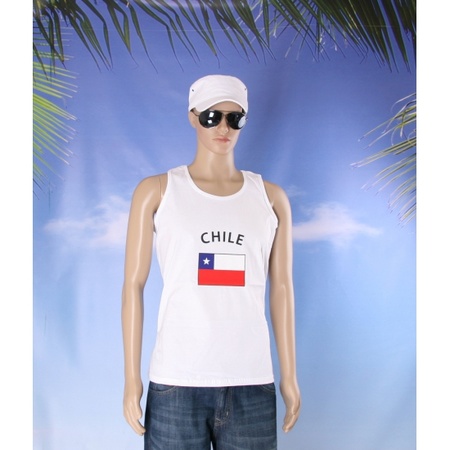 Tanktop met vlag Chili print