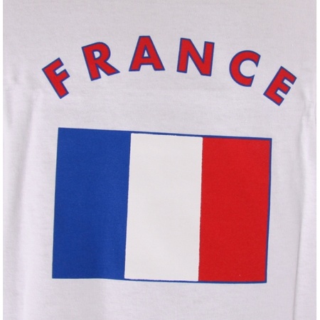 Tanktop met vlag Frankrijk print