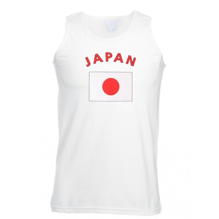 Tanktop met vlag Japan print