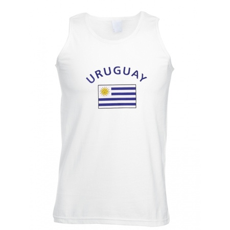 Tanktop met vlag Uruguay print