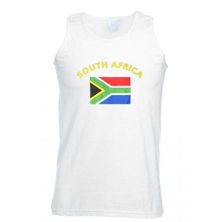 Tanktop met vlag Zuid-Afrika print