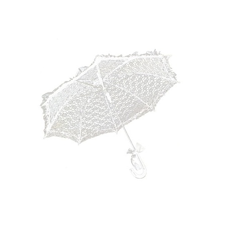White vintage umbrella