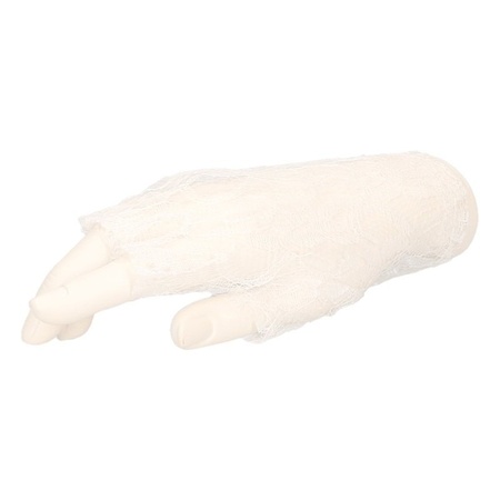 Witte korte Madonna kanten handschoenen voor volwassenen