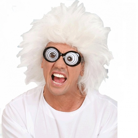 White wig crazy professor