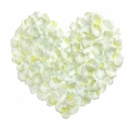 White rose petals 500 pieces