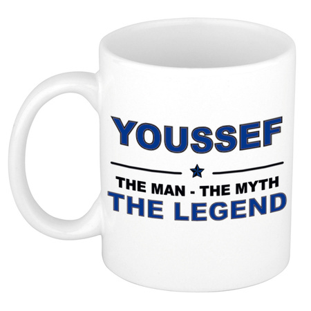 Youssef The man, The myth the legend collega kado mokken/bekers 300 ml