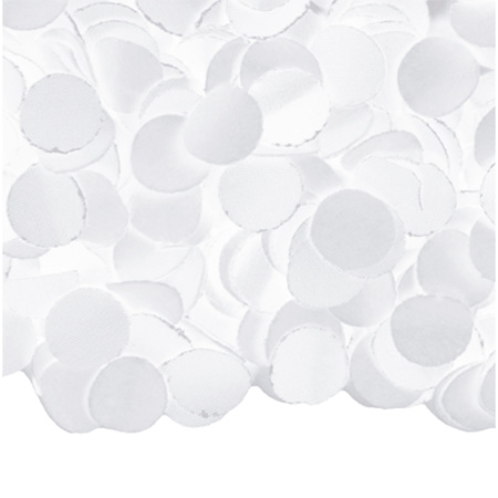 Bag of 100 gram confetti color white