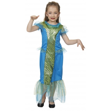 Blue mermaid dress for girls