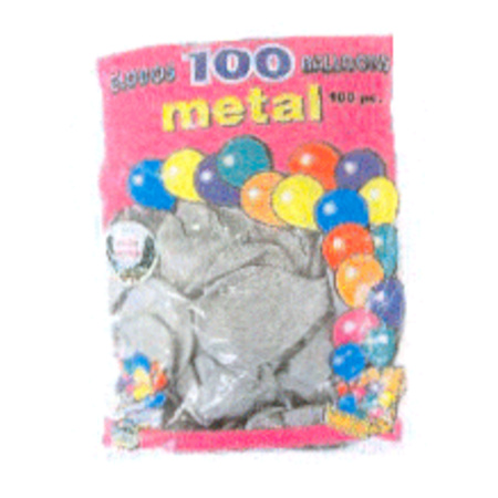 100 stuks zilveren feest ballonnen