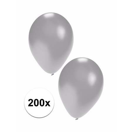 Silver balloons 200 pcs