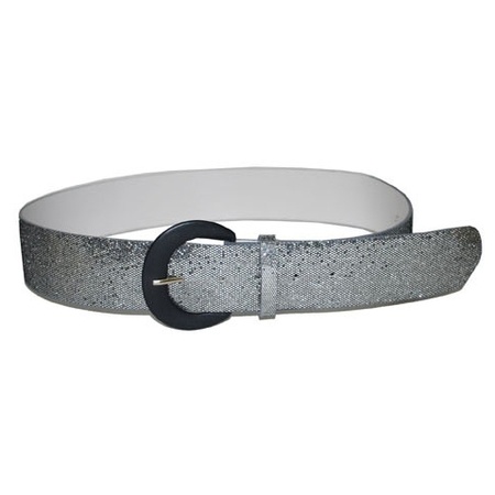 Silver disco belt