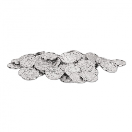 Silver treasure chest coins 100x pieces