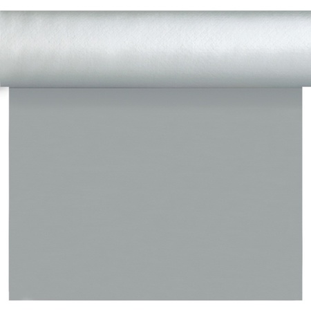 Zilveren tafelloper/placemats 40 x 480 cm