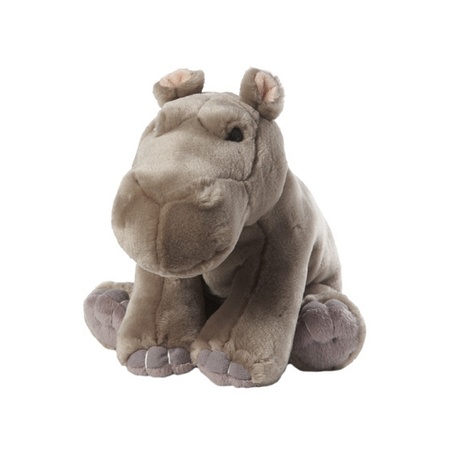 Plush sitting hippo 22 cm