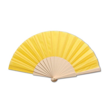 Summer hand fan yellow