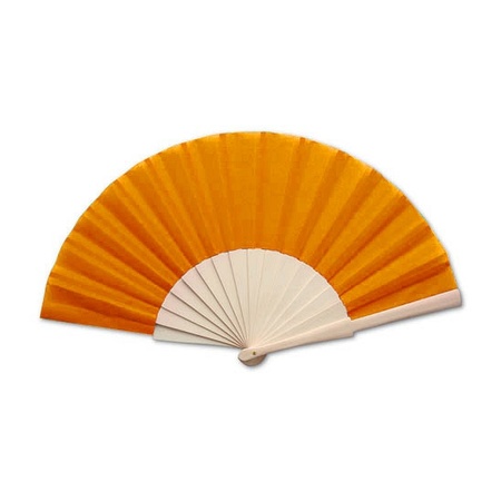 Summer hand fan orange