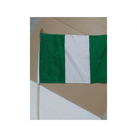 Hand flag Nigeria