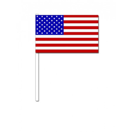 Hand flag wavers USA 12 x 24 cm