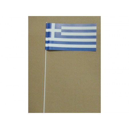 Hand wavers with Greek flag 
