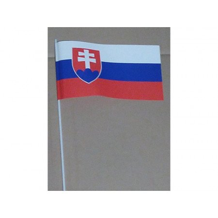 Hand wavers with Slovakia flag