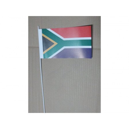 Hand wavers with South Africa flag