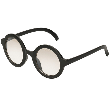 Zwarte bril met ronde glazen