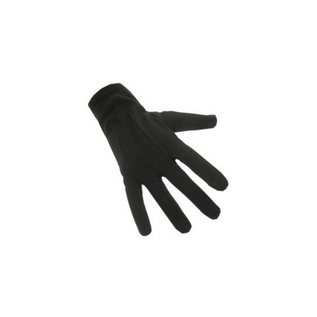 Zwarte pieten handschoenen kort