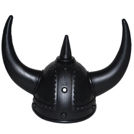 Black viking helmets for adults 59 cm
